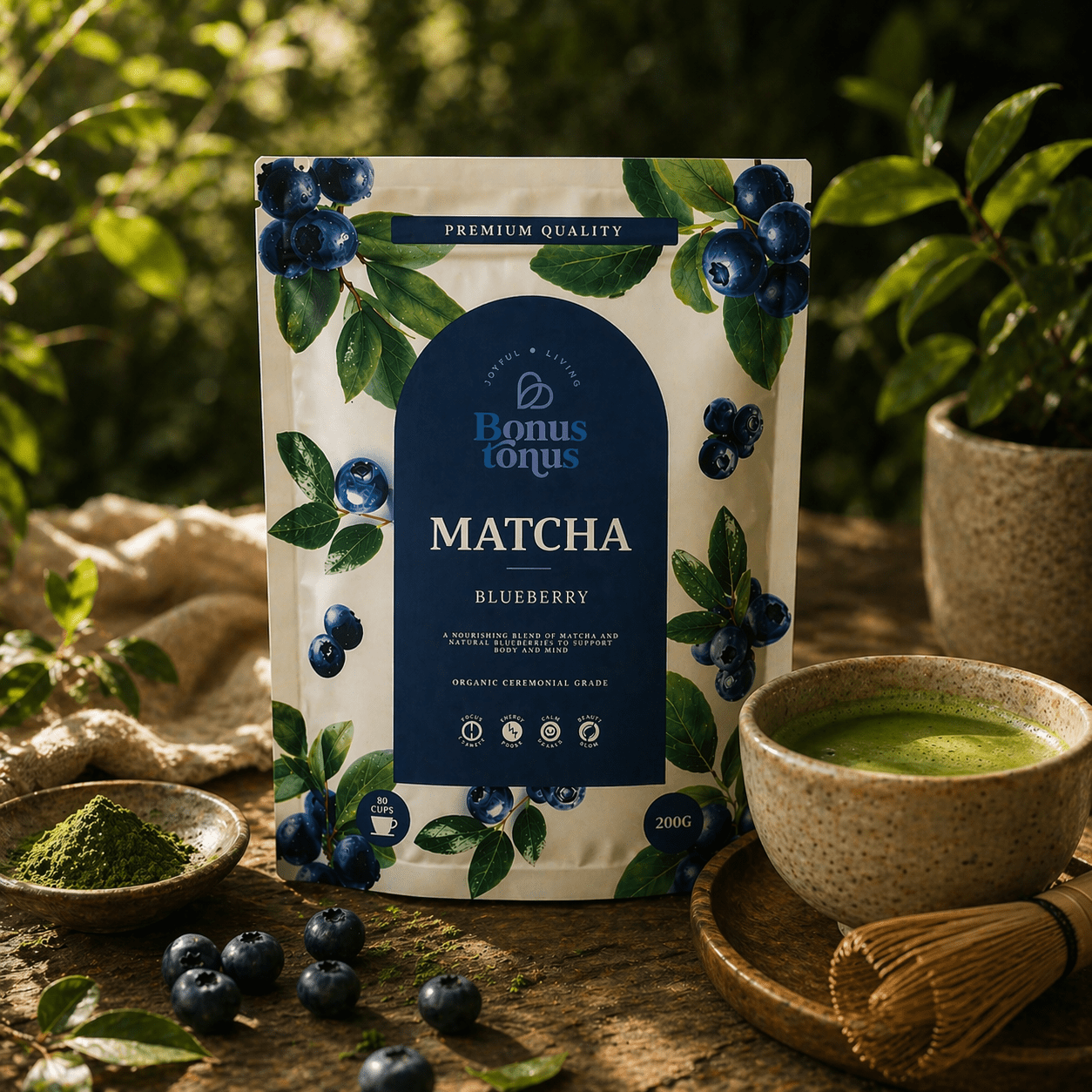 Matcha su mėlynėmis 4A 200gBONUS TONUS