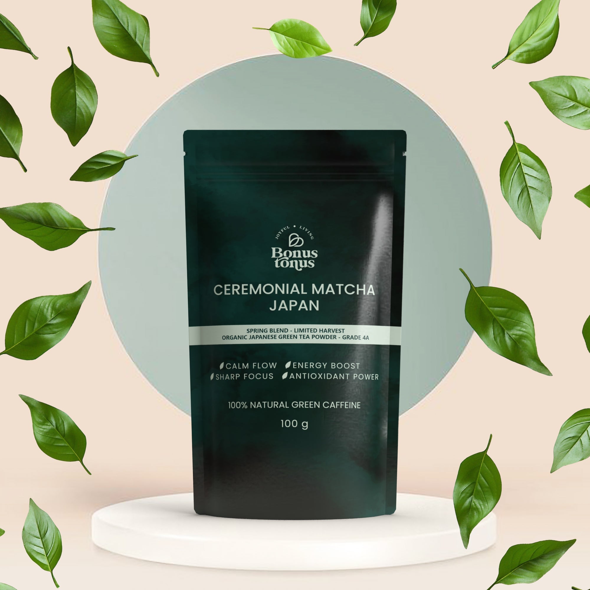 Organiška riboto derliaus matcha–4a klasė - 100gBONUS TONUS